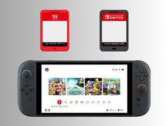 Tarjeta de juego y tarjeta llave mostradas arriba Nintendo Switch 2 (Fuente de la imagen: Nintendo of America con modificaciones)