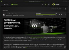 Descarga del paquete Nvidia GeForce Game Ready Driver 551.23 a través de GeForce Experience (Fuente: Propia)