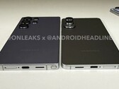 El Samsung Galaxy S25 Edge es casi un 30% más delgado que el Galaxy S25 Ultra. (Fuente de la imagen: @OnLeaks / Android Headlines)