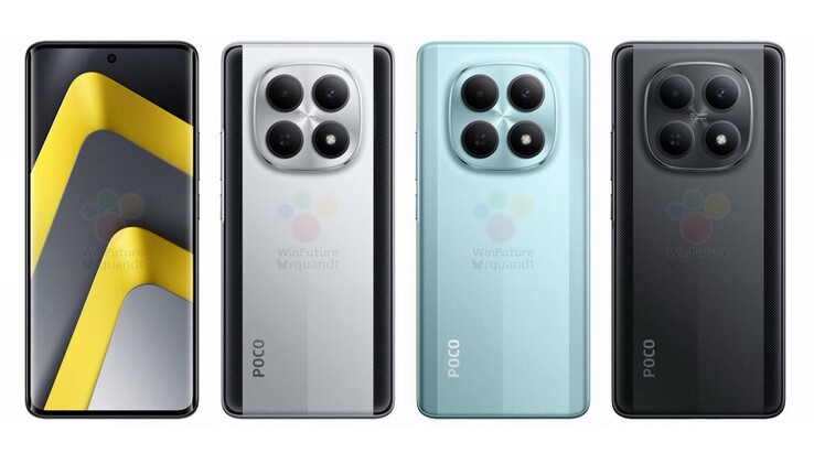 El Poco M8 y el Poco M8 Pro tienen básicamente el mismo diseño (Fuente de la imagen: Winfuture)