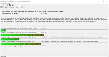 Acer Predator Triton 300 - Estadísticas de LatencyMon