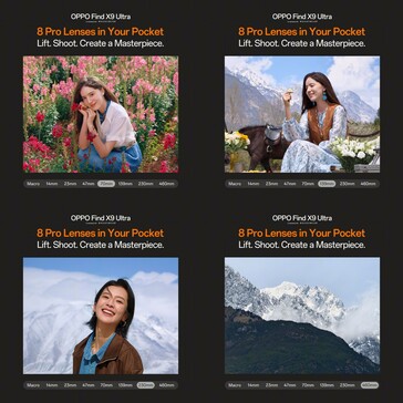 Las distancias focales van de 14 mm a 460 mm.