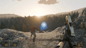 Supuesta captura de pantalla de Half-Life 3. 
