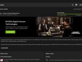 Nvidia GeForce Game Ready Driver 551.86 descargándose en la aplicación Nvidia (Fuente: Propia)