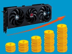 La PowerColor Hellhound RX 9070 XT podría acabar superando los 700 dólares en unos meses. (Fuente de la imagen: PowerColor, Pixabay, editado)