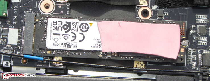 Un SSD NVMe sirve como unidad del sistema.