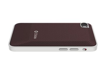 El Clicks Communicator tiene un patrón de hoyuelos en la parte trasera junto con una única cámara. (Fuente de la imagen: Clicks)