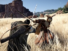 Batalla contra el jefe Diablo de Caña del Desierto Carmesí. (Fuente de la imagen: Steam)