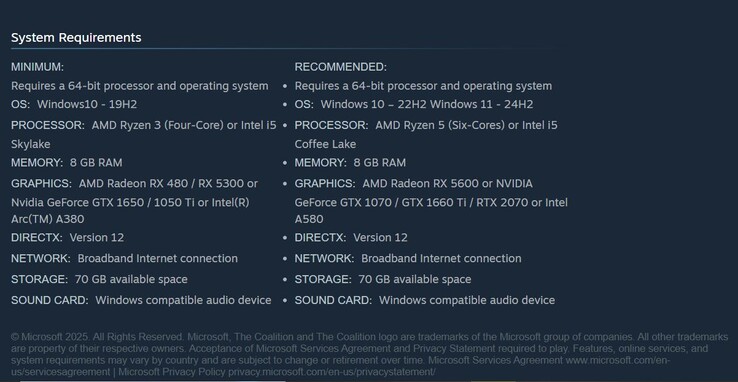 Requisitos del sistema de Gears of War: Reloaded.