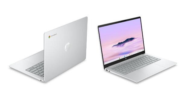 HP Chromebook 14 (2026) en color Glacier Silver. (Fuente de la imagen: HP)