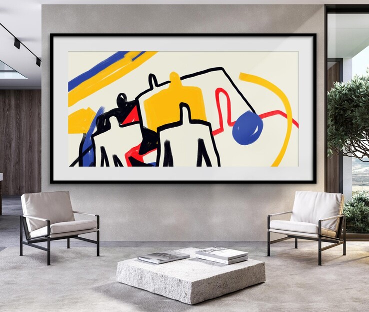 La pantalla LG Magnit Active Micro LED puede mostrar una selección de obras maestras del arte cuando no está en uso activo. (Fuente de la imagen: LG)