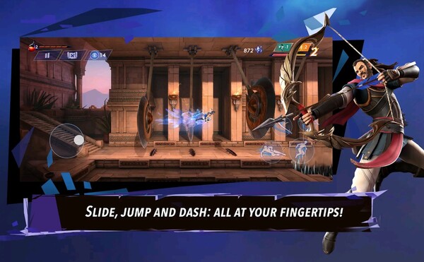 Prince of Persia: La Corona Perdida tiene controles táctiles pero también es compatible con un mando. (Fuente de la imagen: Ubisoft)