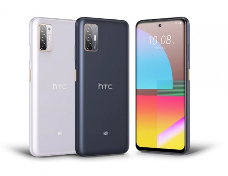 El Desire 21 Pro 5G en los dos colores disponibles. (Fuente: HTC)