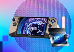 El MSI Claw 8 AI+ se mostró por primera vez en IFA 2025. (Fuente de la imagen: MSI, Intel, editado)