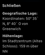 Una comparación con un punto fijo geográfico