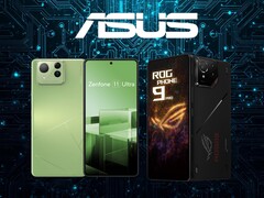 Los smartphones de Asus, incluidos el Zenfone 11 Ultra y el ROG Phone 9 Pro (Fuente de la imagen: Asus con modificaciones)