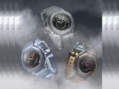 De izquierda a derecha (en la foto): Casio G-Shock GA-2100K-2A, GA-2100K-1A y GA-2100K-5A. (Fuente de la imagen: Casio - editado)