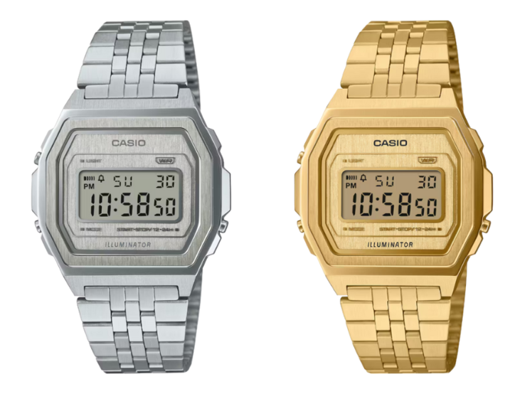 Los relojes Casio Vintage A1000A-7 (izquierda) y A100G-9 (derecha). (Fuente de la imagen: Casio)