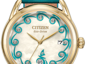 La esfera del nuevo reloj fruto de la colaboración entre Citizen y Moana presenta un acabado de nácar.
