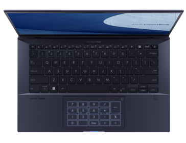 Asus ExpertBook B9 - Teclado. (Fuente de la imagen: Asus)