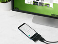 La pequeña estación de acoplamiento USB-C de IOGEAR GUD3C460 convierte su teléfono inteligente Android en un escritorio (Fuente: IOGEAR)