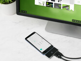 La pequeña estación de acoplamiento USB-C de IOGEAR GUD3C460 convierte su teléfono inteligente Android en un escritorio (Fuente: IOGEAR)