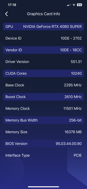 Información sobre la GPU