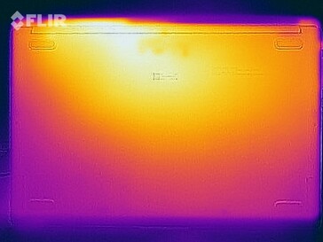 Distribución de calor durante la prueba de esfuerzo (abajo)