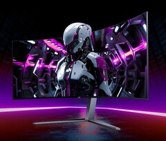 El nuevo monitor para juegos AOC Agon Pro incorpora una pantalla curva de 34 pulgadas con un panel QD-OLED.