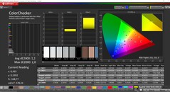 CalMAN ColorChecker (espacio de color de destino P3)