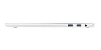 LG Gram Pro 360 - Derecha - USB 3.2 Gen2 Tipo-A, toma de audio combo de 3,5 mm. (Fuente de la imagen: LG)