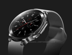 El OnePlus Watch 2 apenas se parece a su predecesor. (Fuente de la imagen: @OnLeaks & MySmartPrice)
