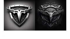 Logotipos de Tesla generados por IA (imagen: American Trucks)