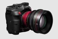 Canon presenta la cámara de cine EOS C80 de 35 mm y fotograma completo con montura de objetivo RF, vídeo RAW 6K, rango dinámico de 16 pasos, seguimiento AF AI de personas y animales y control remoto mediante smartphone. (Fuente de la imagen: Canon)