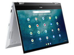 El Asus Chromebook Flip CX5 CX5500FEA-E60012 (90NX0361-M00120), proporcionado por Asus Alemania.