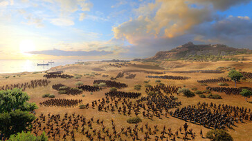 Una imagen en la que se ve un ejército en «A Total War Saga: Troy».