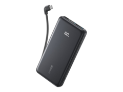 La batería Anker de 22,5 W con puertos USB-C y cable USB-C integrado (arriba) ha sido listada en Verizon. (Fuente de la imagen: Verizon)