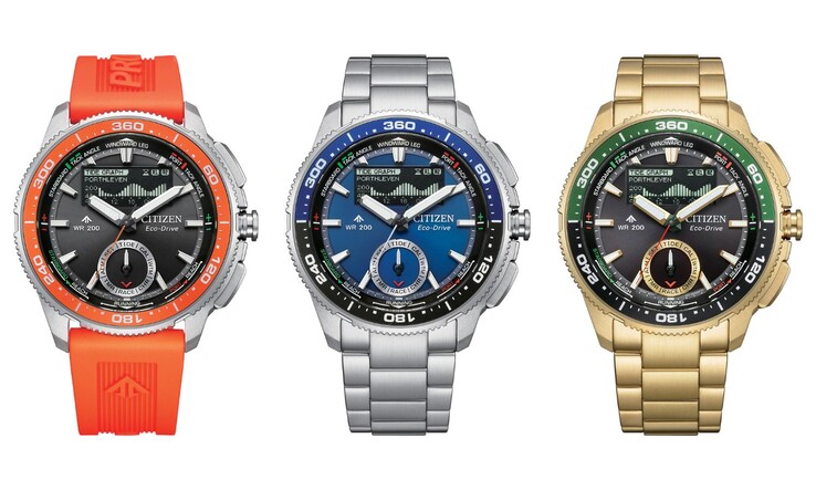 De izquierda a derecha: los relojes Citizen Promaster WaveTracker JV3000-13E, JV3006-50L y JV3002-51E