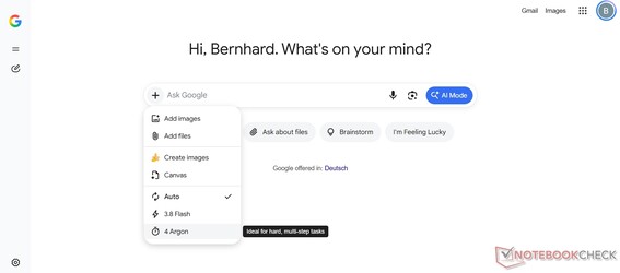 Los usuarios de pago también pueden acceder a Gemini 4 Argon en el Modo IA de la Búsqueda de Google.