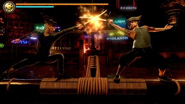 En la imagen: Una captura de pantalla del juego Like a Dragon: Yakuza Pirata en Hawai.