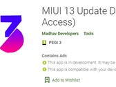 MIUI 13 Update Download (Early Access) (Fuente: Google Play)