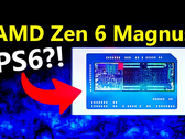 Una captura de pantalla de vídeo que muestra lo que podría ser una APU Zen 6 (fuente de la imagen: canal de YouTube Moore's Law Is Dead)