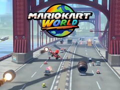 Un puente en Mario Kart World (Fuente de la imagen: Nintendo of America con modificaciones)