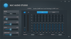 Software de audio de la NUC