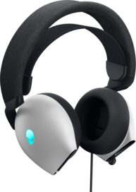 Auriculares con cable Alienware AW520H con micrófono retráctil. (Fuente de la imagen: Dell)