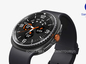 Render no oficial de Galaxy Watch8 Classic con bisel giratorio. (Fuente de la imagen: OnLeaks & SammyGuru)