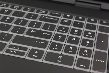 El teclado numérico y las teclas de flecha más pequeñas son nuevas incorporaciones a la serie Omen 16