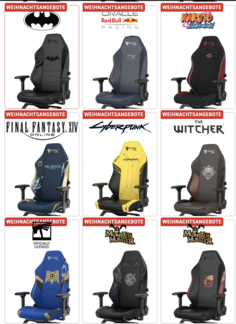 Algunas de las ediciones especiales (Fuente de la imagen: Secretlab)