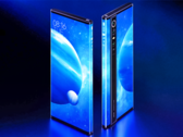 El primer smartphone plegable de Xiaomi podría parecerse mucho al Mi Mix Alpha de 2019. (Fuente de la imagen: Xiaomi)