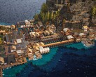 Una imagen que muestra una isla en Whiskerwood, ahora con un 50% de descuento en Steam.